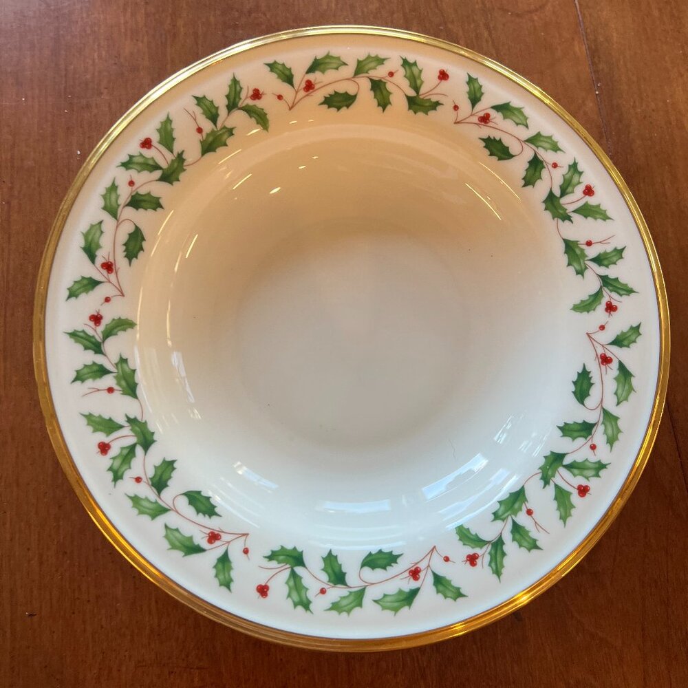 HOLIDAY Lenox soup plates - set of 4